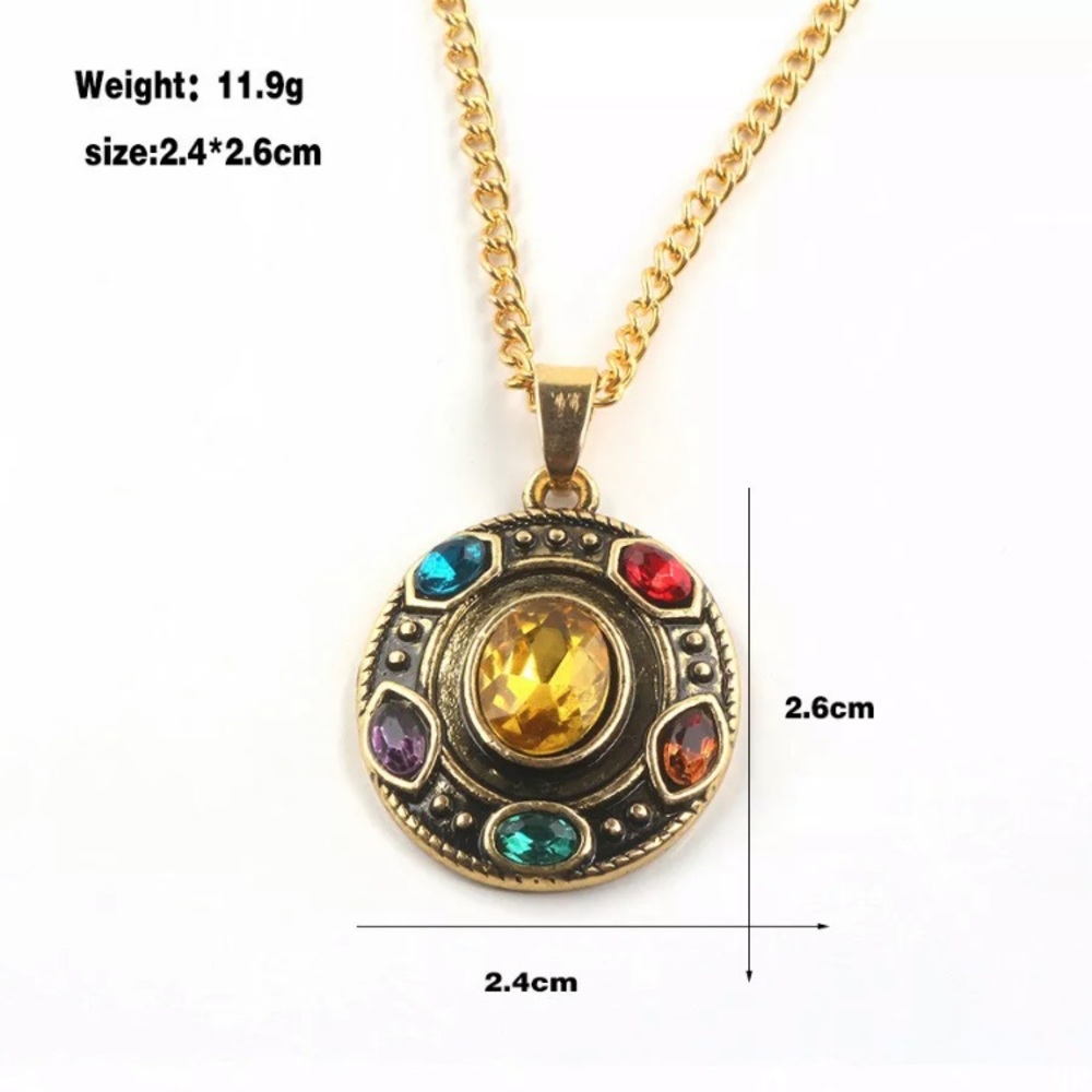 Avengers 4 Thanos Infinity Stones Soul Necklace